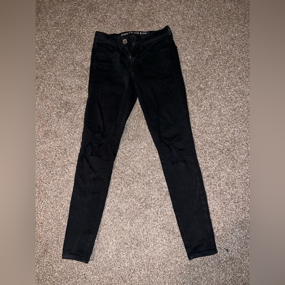 American Eagle ripped skinny jeans